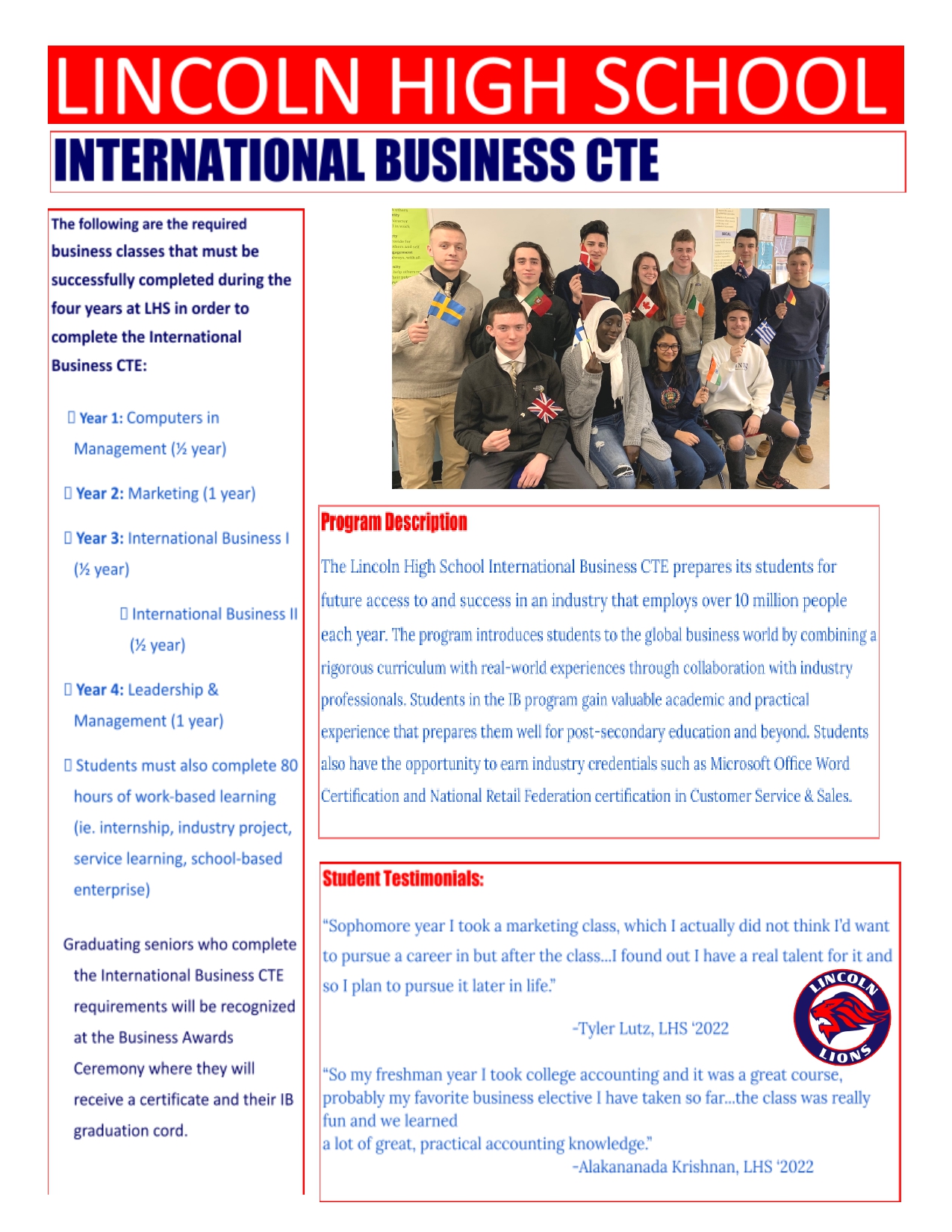 Internationl Business CTE